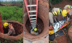Idoso de 79 anos é resgatado de cisterna de 7 metros em Quirinópolis Idoso de 79 anos é resgatado de cisterna de 7 metros em Quirinópolis