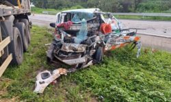 Motorista de escolta morre em acidente na BR-414, em Cocalzinho