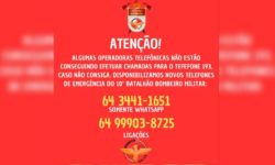 10º Batalhão do Corpo de Bombeiros de Catalão registra instabilidade na linha 193 nesta quarta-feira (12) 10º Batalhão do Corpo de Bombeiros de Catalão registra instabilidade na linha 193 nesta quarta-feira (12)