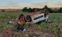 Passageira morre em capotamento na BR-158 em Caiapônia