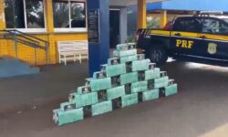 PRF intercepta dois caminhões e apreende 330 kg de cocaína em Jataí (GO) PRF intercepta dois caminhões e apreende 330 kg de cocaína em Jataí (GO)