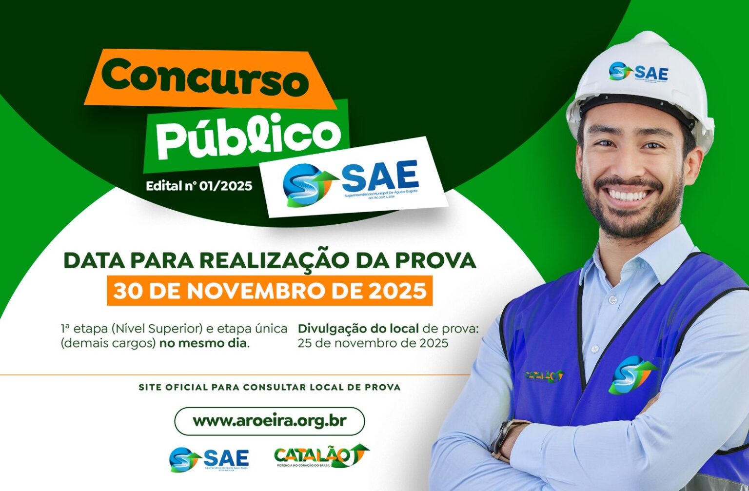 Provas do concurso da SAE de Catalão serão aplicadas no dia 30 de ...