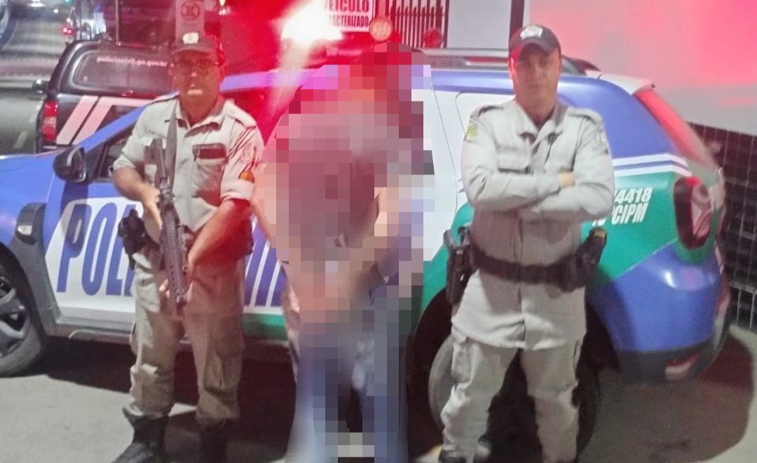 Ocorrência foi atendida pela Polícia Militar no bairro Céu Azul, em Campo Alegre de Goiás. (Foto: divulgação/Polícia Militar)