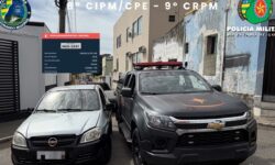 Veículo com registro de furto ou roubo é recuperado pela CPE em Catalão Veículo com registro de furto ou roubo é recuperado pela CPE em Catalão