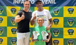 Erick Soares Rosa, de apenas 8 anos, coleciona títulos no tênis e leva o nome de Catalão ao cenário nacional