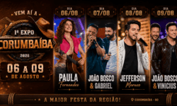1ª Expo Corumbaíba 2026 promete entrar para a história com quatro noites de grandes shows