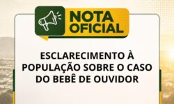 Secretaria de Saúde de Ouvidor divulga nota oficial e esclarece atendimento prestado a criança em Home Care