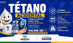 Prefeitura de Davinópolis reforça importância da vacinação contra o tétano e orienta população a manter imunização em dia