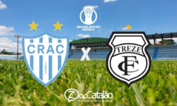 CRAC recebe o Treze-PB neste sábado (4) pelo jogo de ida da 3ª fase da Série D CRAC recebe o Treze-PB neste sábado (4) pelo jogo de ida da 3ª fase da Série D