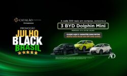 Catalão Shopping participa da Julho Black Brasil 2026 e sorteia carros elétricos BYD Dolphin Mini Catalão Shopping participa da Julho Black Brasil 2026 e sorteia carros elétricos BYD Dolphin Mini