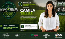 Camila Telles abre oficialmente a Agro é Show nesta terça-feira (21) com palestra sobre sucessão familiar no agronegócio Camila Telles abre oficialmente a Agro é Show nesta terça-feira (21) com palestra sobre sucessão familiar no agronegócio